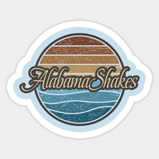 Alabama Shakes Retro Waves Sticker